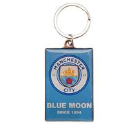 Official MANCHESTER CITY FC Blue Moon Keyring In Velvet Gift Bag