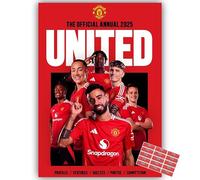 Official Manchester United Annual 2025 Hardcover with Organisational Stickers- 1 Oct. 2024