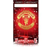 Official Manchester United Christmas Card - Personalise The Relation with Sticker Sheet Included