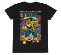 Official - Marvel Comics Avengers T-Shirt Thanos Cover Graphic Unisex Black Tee
