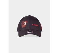 OFFICIAL MARVEL COMICS BLACK WIDOW RUNNING LOGO BLACK STRAPBACK BASEBALL CAP