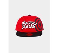 OFFICIAL MARVEL COMICS CAPTAIN AMERICA JAPANESE GRAFFITI RED SNAPBACK CAP