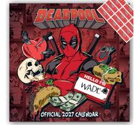 Official Marvel Deadpool 2027 Square Wall Calendar | 12-Month Calendar with Pull-Out Poster | Official Marvel Merchandise | with FREE stickers