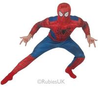Official Marvel Deluxe Amazing Spider-Man Costume Mens Superhero Fancy Dress