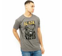 Official Marvel Mens Blade Stare T-shirt Grey S - XXL