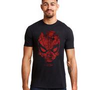 Official Marvel Mens Spider-Man Web Head T-shirt Black S - XXL