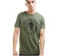 Marvel Men's One Man Army T Shirt, Military Green, L UK