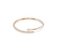 [Official] Matrix Bangle, Round Cut, White, 18K Rose Gold Coating