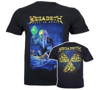 Megadeth T Shirt Rust in Peace 30 Th Anniversary Band Logo Official Black Size XL, Black, XL