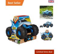 Official Megalodon STORM All-Terrain Remote Control Monster Truck, 1:15 Scale
