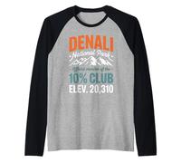 Official Member of The 10 Percent Club Mountain Hiking Vibe Raglan Baseball Tee
