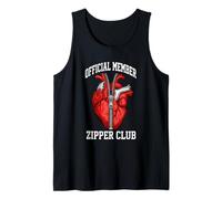 Official Member Zipper Club Open Heart Surgery Survivor Tank Top