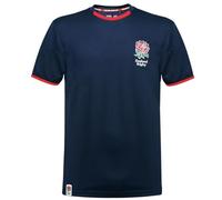 Official Mens England RFU Rugby Shirt - England Rose Leisure T-Shirt (UK, Alpha, XXL, Regular, Navy)