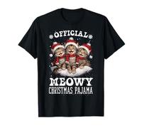 Official Meowy Xmas Pajama - Funny Cat & Kitten Lovers T-Shirt
