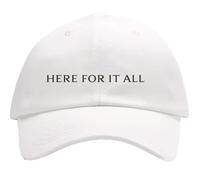 Official Merch Here for It All White Cap