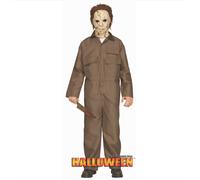 Official Michael Myers Halloween Deluxe Boy's Fancy Dress Costume & Latex Mask
