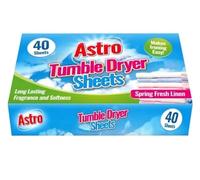 OFFICIAL MICROTEQ | Tumble Dryer Sheets, Spring Fresh Linen Fragrance, 40 Sheets