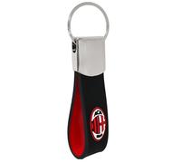 Official Milan Soft Rubber Keyring Gift Idea Red Black