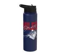 Official Miles Davis Distressed Photo Jazz Legend Stainless Steel Insulated Water Bottle