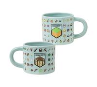 OFFICIAL MINECRAFT EMBOSSED COFFEE MUG CUP NEW IN GIFT BOX
