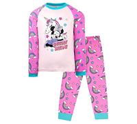 Official Minnie Mouse Set for Girls | Age 3-8 | Long Sleeve Minnie Mouse Unicorn Dreams Pyjamas |100% Cotton Minnie Mouse Dress Up Costume | Official Merchandise | Gift for Girls Pink