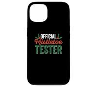 Official Mistletoe Tester Funny Christmas Ivy Berries Santa Case for iPhone 13