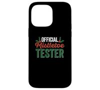 Official Mistletoe Tester Funny Christmas Ivy Berries Santa Case for iPhone 14 Pro Max