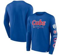 Official MLB Chicago Cubs Long Sleeve Shirt - Blue