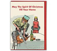 Official Modern Toss - Funny Christmas Cards -'Turkey Saw Up' - Alternative Xmas Cards for Him Her Friends Mates Men Women Mum Dad - Sold by Brainbox Candy