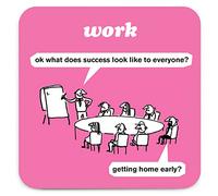 Official Modern Toss - Funny 'Getting Home Early Coaster' - Small Gift Ideas For Him Her - Friends Birthday - Colleague Work Office - New Home Gift - Presents For Men Women - Sold By Brainbox Candy