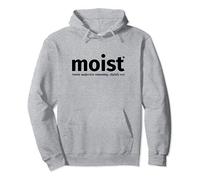 Official moist design with definition of the word moist Pullover Hoodie