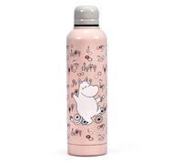 NEW Moomin Pink Stainless Steel Water Bottle 500ml