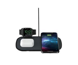 Official Mophie Qi 7.5W 3 in 1 Wireless Charging Pad Black EU Plug - 409903655