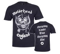 Official Motorhead T Shirt England Everything Louder Tee New S M L XL XXL
