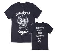 Official Motorhead T Shirt England Everything Louder Tee New S M L XL XXL