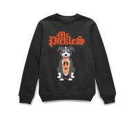 Official Mr Pickles Ripped Face Sweatshirt - Black Cartoon Network Black S