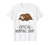 Official Napping Shirt Otter and Beaver T-Shirt