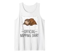 Official Napping Shirt Otter and Beaver Tank Top