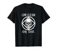 Official Narcotics Anonymous: Live Clean or Die, Skull. Value Graphic T-Shirt