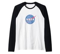 Official NASA Logo - Vintage Style Raglan Baseball Tee
