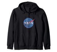 Official NASA Logo - Vintage Style Zip Hoodie