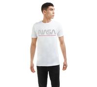 NASA Men's Insignia Cotton T-shirt in White | Size: Small NASA White S