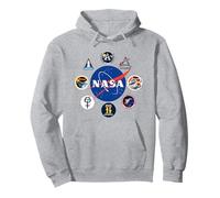Official NASA Program Insignia Patches Pullover Hoodie