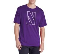 Official NCAA Collegiate Men's Sport Active T-Shirt Primary Logo Collection, Northwestern University/P/Primary Logo, Large