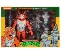 Official NECA TMNT Triceraton Infantryman and Roadkill Rodney Figures 2 Pack