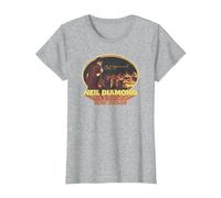 Official Neil Diamond Crowd Singing T-Shirt, Women, Heather Grey, XX-Large