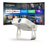 [Official Netflix & 20000L Auto Focus] Mini Projector - WiFi & Bluetooth, XuanPad 1080P Supported, Portable Projector with 210° Rotatable Stand, Auto Keystone, Dust Removal & Cooling Design