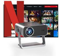 [Netflix Officially & Dolby Audio] Smart Projector 4K Support, XuanPad WiFi Bluetooth Projector with 280°Adjustable Stand, Built-in App, Auto-Focus & Auto Keystone, 1.1 Short Throw, 3D Stereo Sound