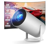 Upgraded 2025 Android 13 Mini Projector 4K 1080P Support, XYRO Portable Projector Comes with WiFi 6 and Bluetooth, Auto Keystone, 180° Rotatable Stand Smart Bluetooth Projector For Bedroom