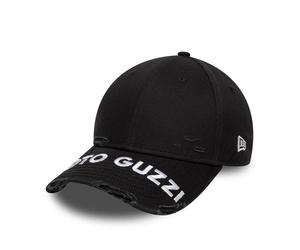 Official New Era Moto Guzzi Wordmark Distressed Style Baseball Cap Hat Black